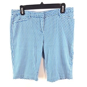 3/$25 Laundry Shelli Segal Size 8 Blue White Shorts